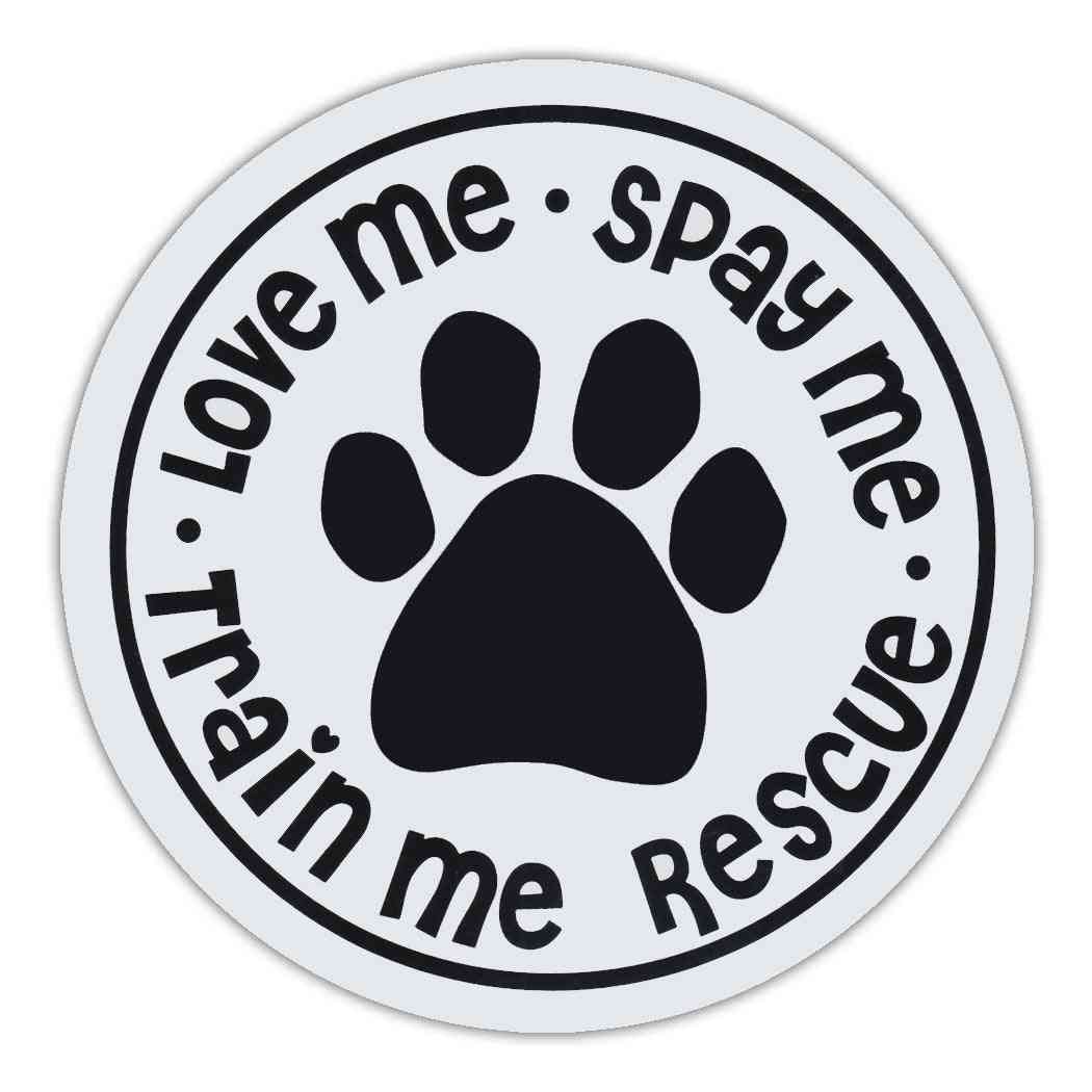 Round Magnet - Love Me, Spay Me, Train Me Rescue