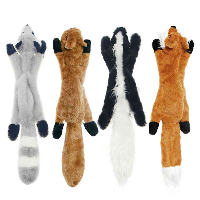 Cute Plush Toys Squeak Pet Wolf Rabbit Animal Plush