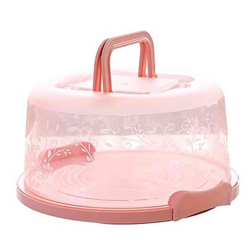 Portable- Foldable Buckle, Insect-proof Plastic, Round Cake, Storage Box