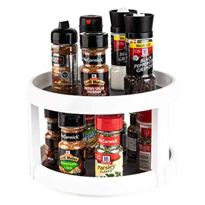 Multi Level Rotary Kitchen Spice Manager For Cabinets, Pantries, Refrigerators