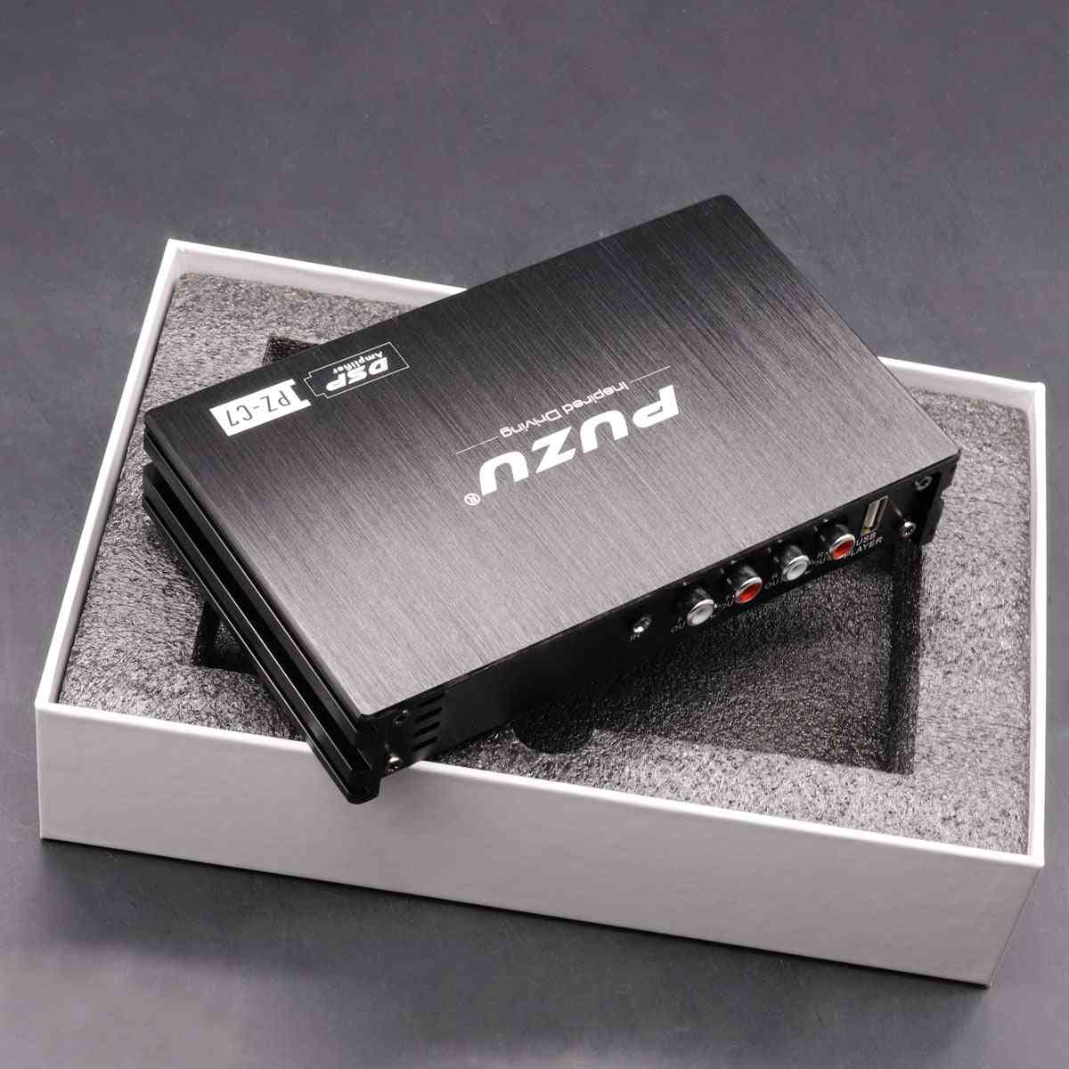 Car Dsp Amplifier With Factory Cable, Subwoofer Rca Output Audio Processor