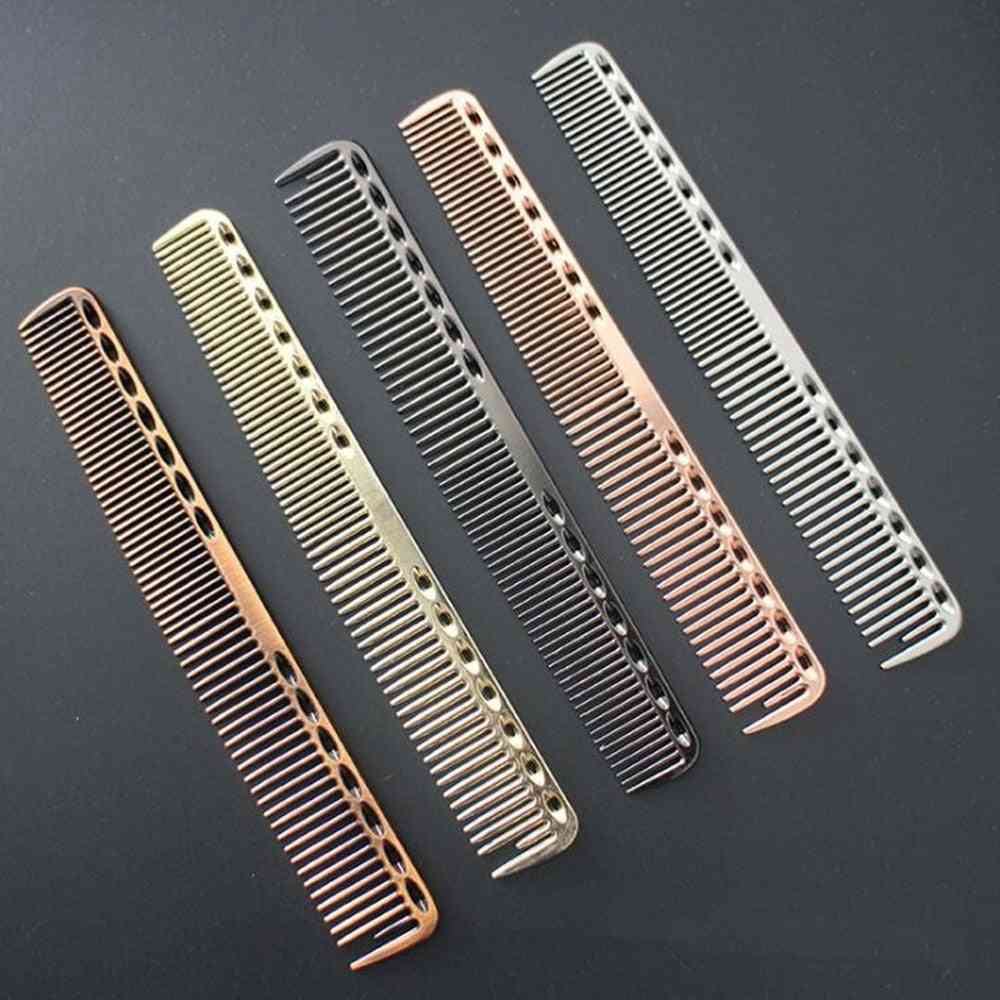 Small- Aluminum Hairdressing Combs, Hair Cutting Dying, Brush Barber Tools