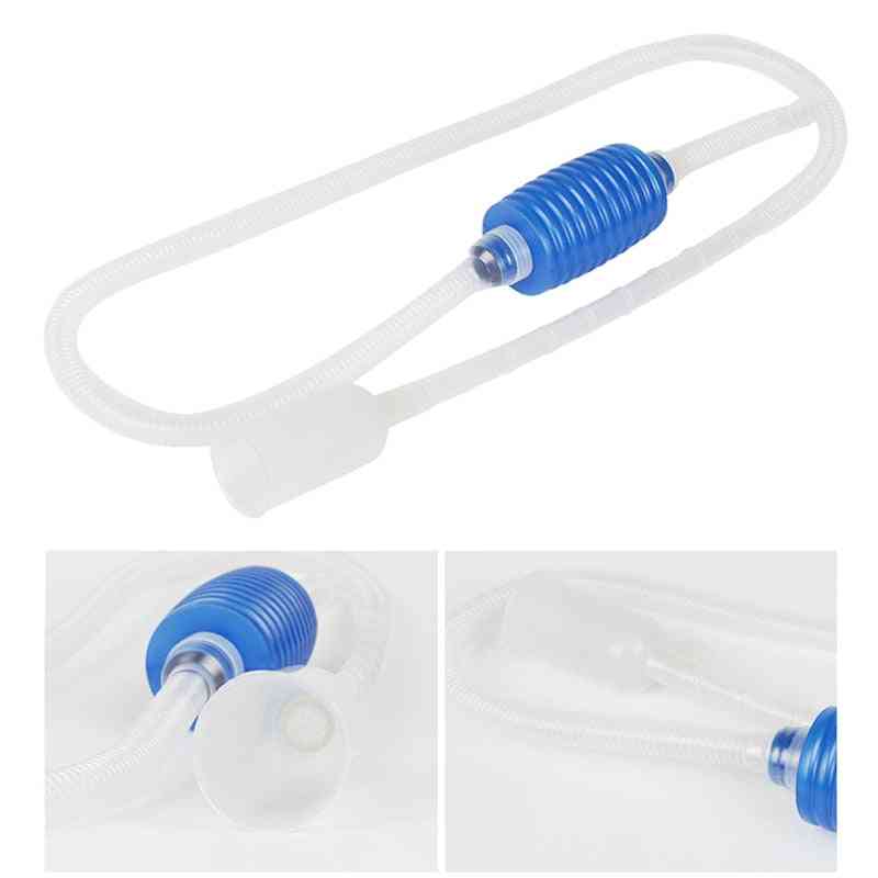 Aquarium Siphon Fish Tank Syphon Vacuum Cleaner With Long Suction Pipe