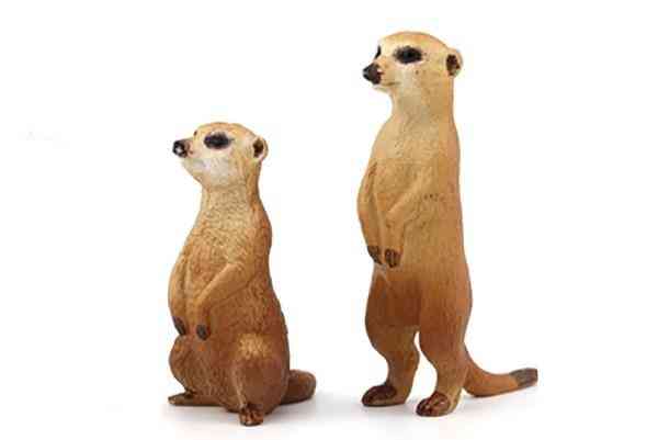 Animal King Mongoose Couple Figurine Toy
