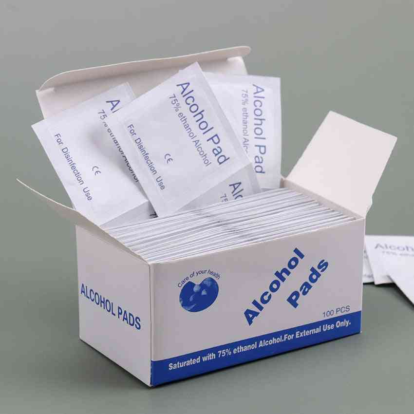 Portable Alcohol Wet Wipe, Disposable Disinfection Pad