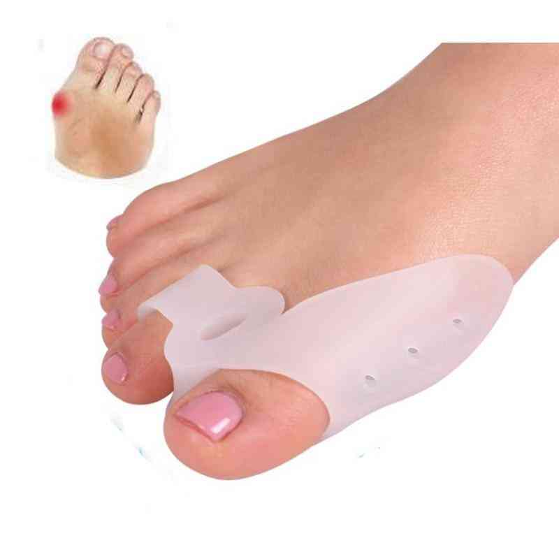 Toe Straightener- Thumb Valgus Protector, Silicone Gel Foot Fingers, Feet Pads