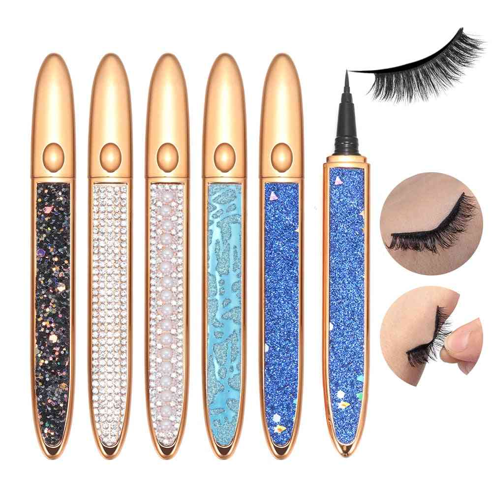 Diamond Bling- Glitter Liquid Eyeliner, Self-adhesive Magic Lash, Liner Glue Pen