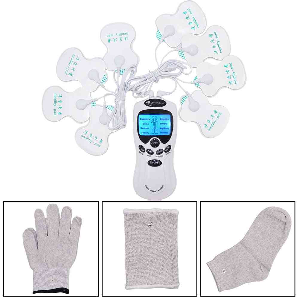 Electric Herald Tens Muscle Stimulator Ems Acupuncture Body Massage Digital Therapy Machine Electrostimulator Home Office