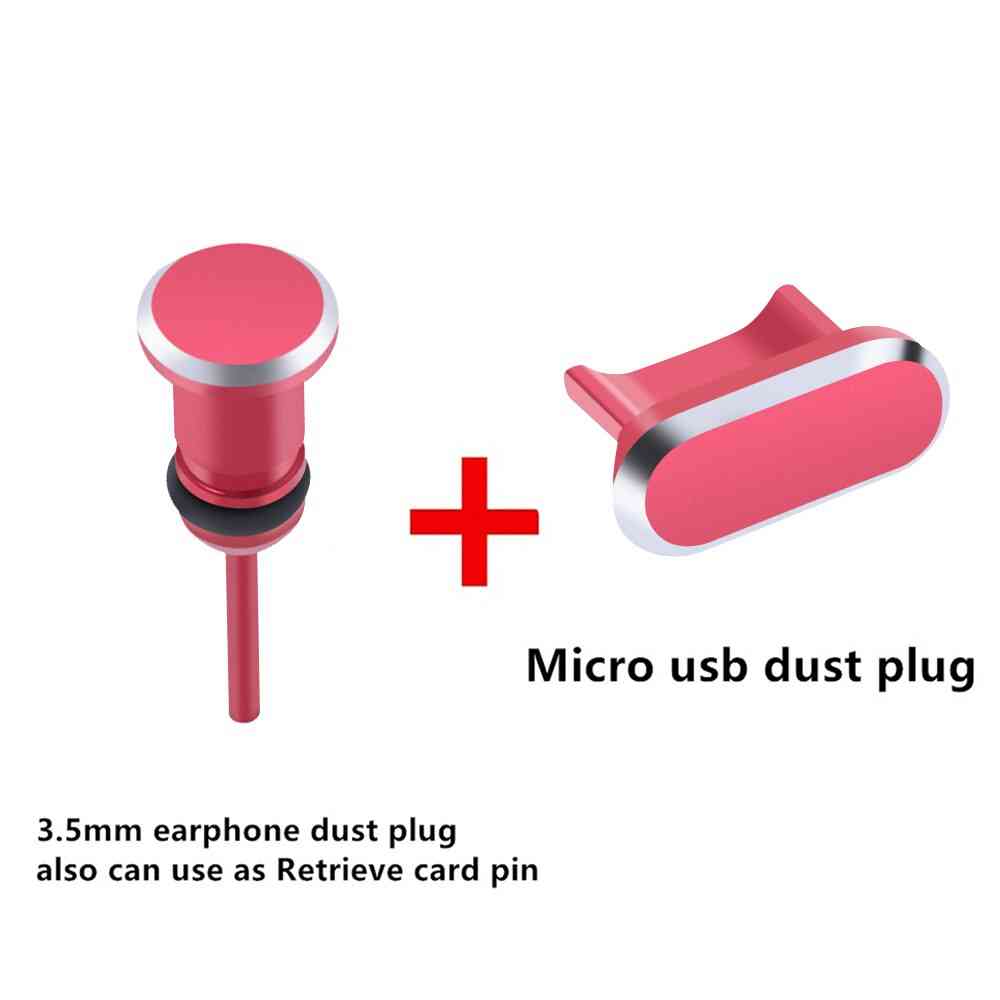 Micro Usb Charging- Port Earphone Jack, Dust Plug, Card Pin Cover