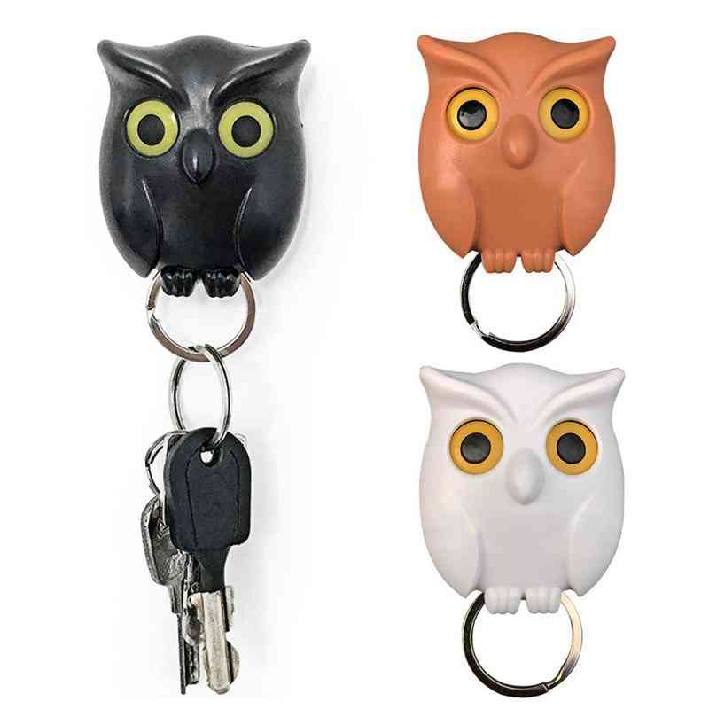 Owl Shape- Wall Sticker Keychains, Key Hanger, Holder Hooks