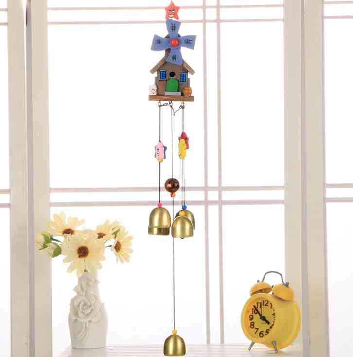 Wooden Wind Chimes Decorations Bells