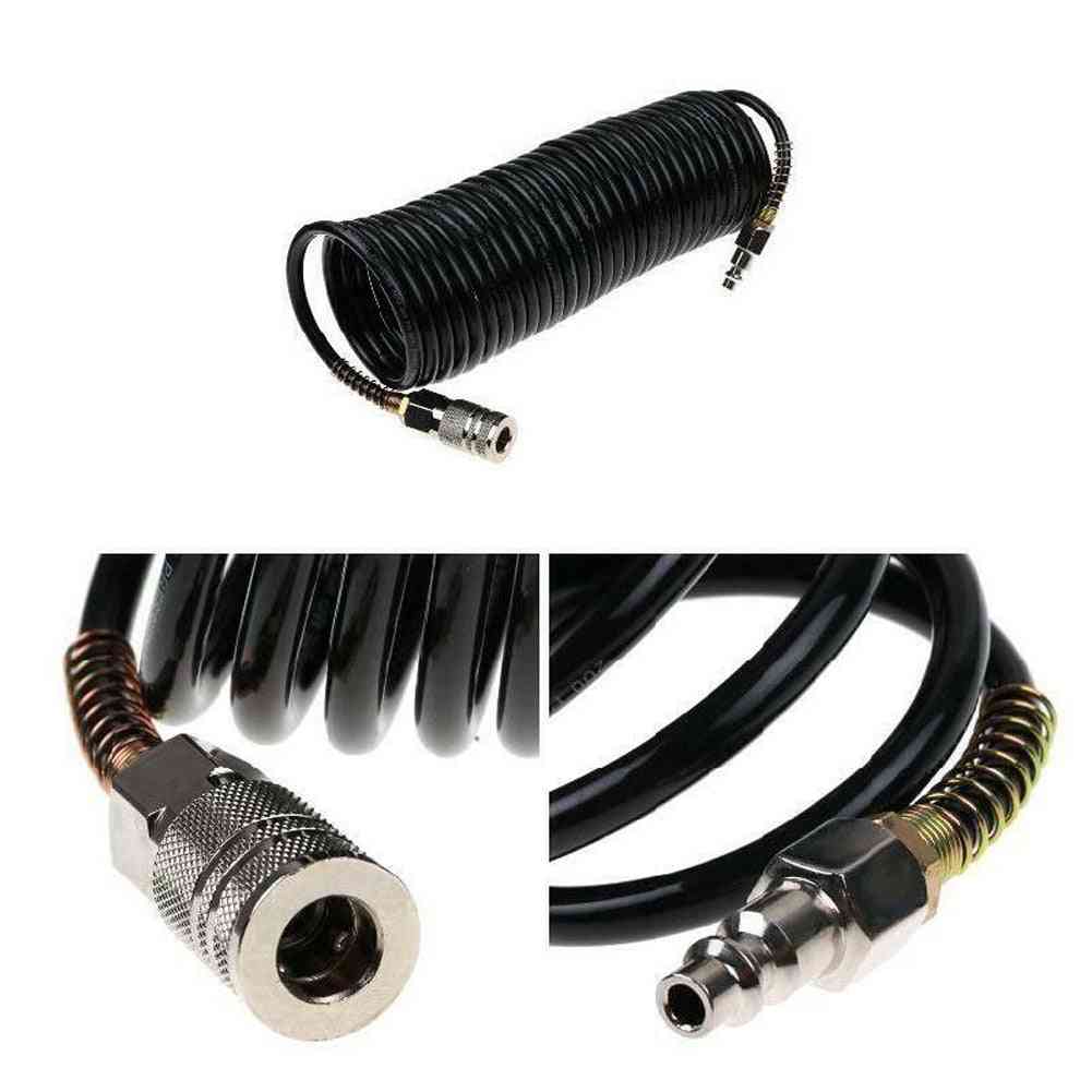 Flexible Quick Coupler Pipe Connect Inflating Coil Pe Air Hose Compressor
