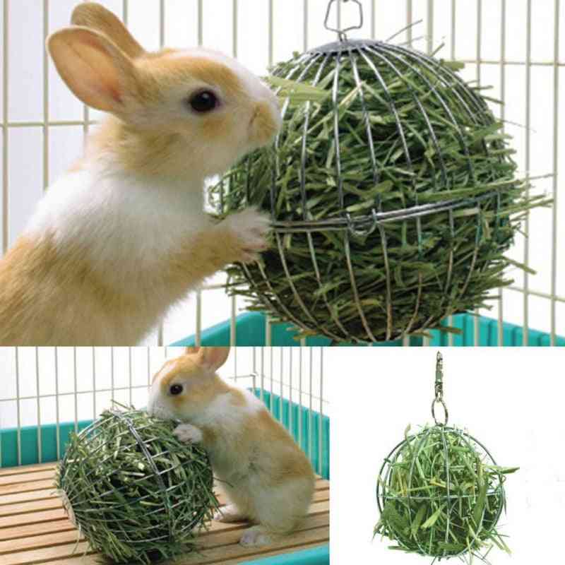 Hay Manger Food Ball Plating Grass Rack Ball For Rabbit Guinea Pig Pet
