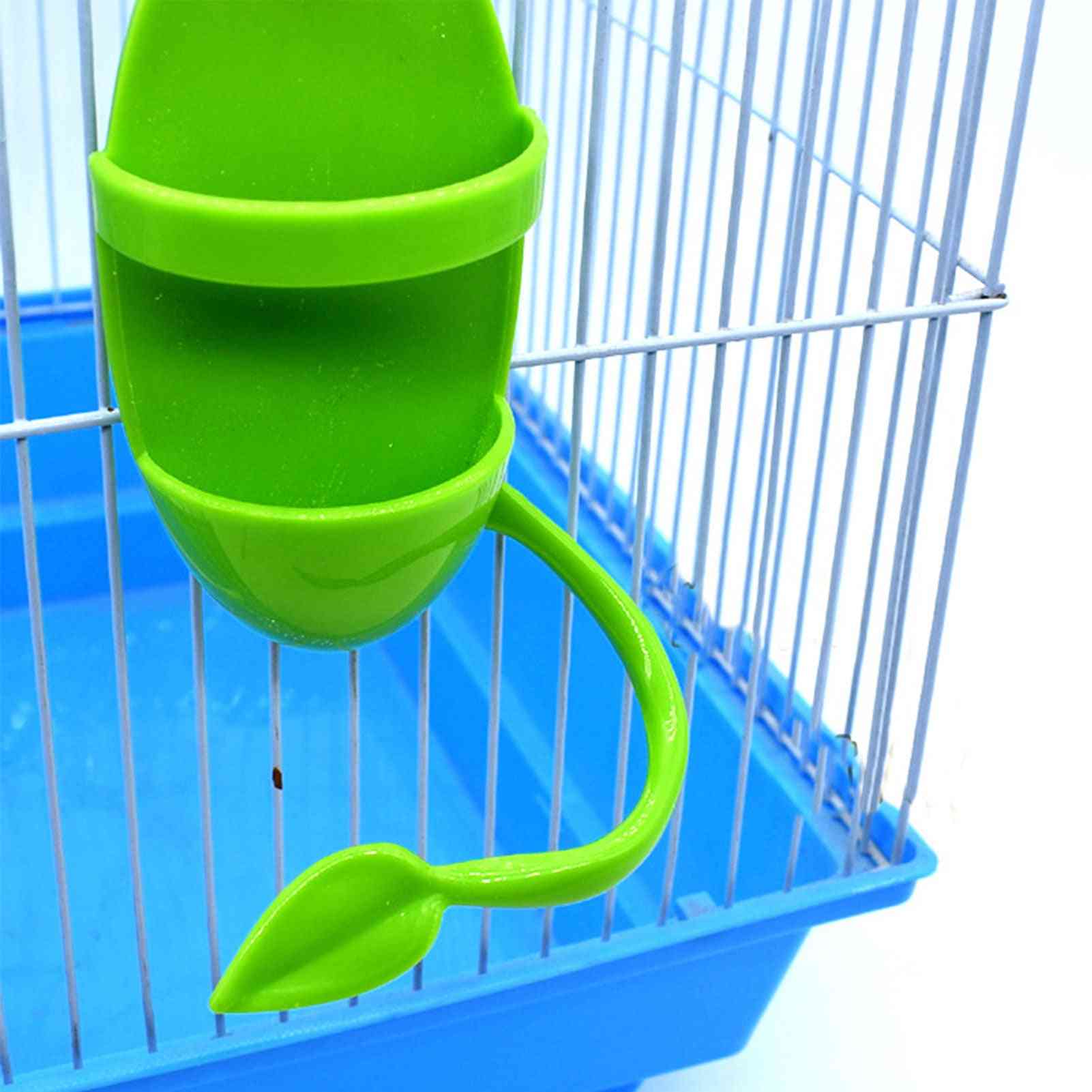 Parrot Feeder With Standing Rack Cuttlefish Bone Container Calcium Food Box