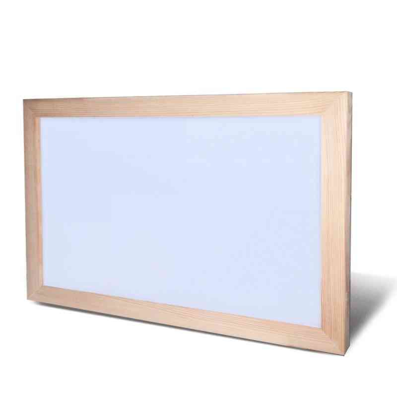 Double-sided Original Pine Wood Frame White Board