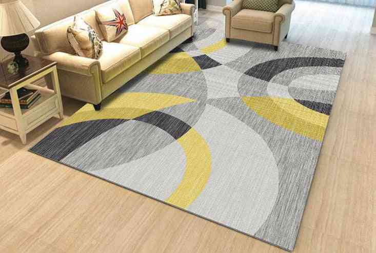 Geometric Carpet, Anti-slip Pattern Print Indoor Area Rugs
