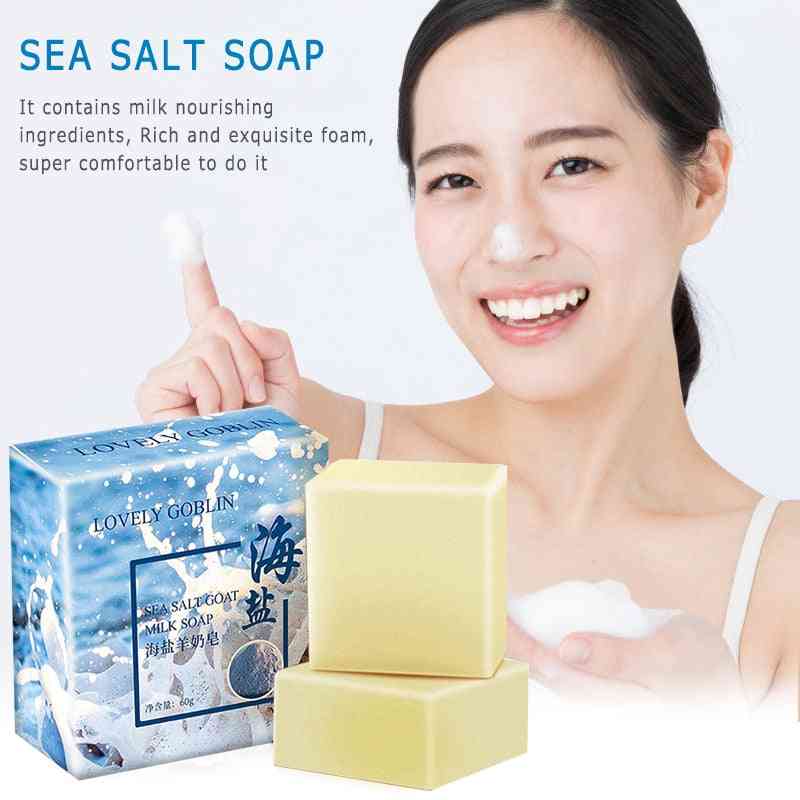 100g Pimple Pore Acne Removal Sea Salt Soap Face Care