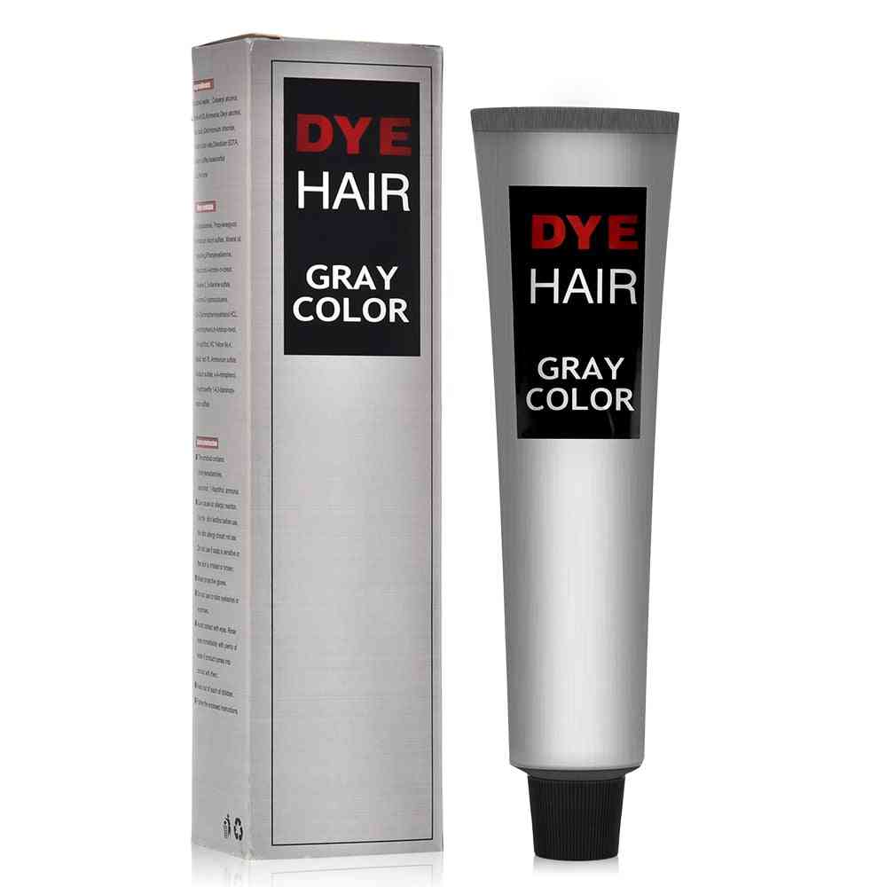 100ml Fashion Smoky Light Gray Color Hair Dye Cream