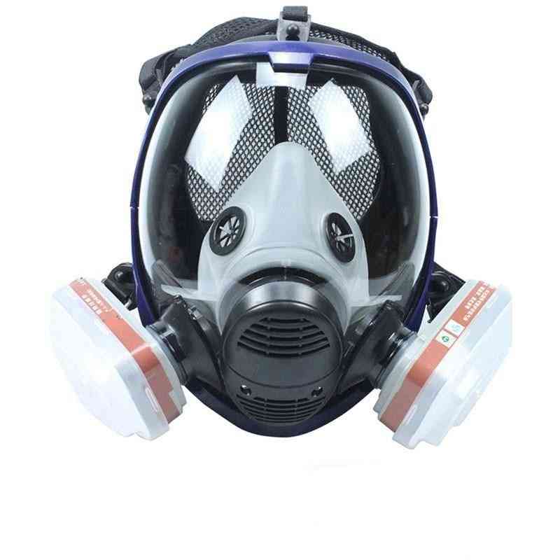 Hel ansigts kemisk gasmaske støvfilter ansigtsbeskyttelse