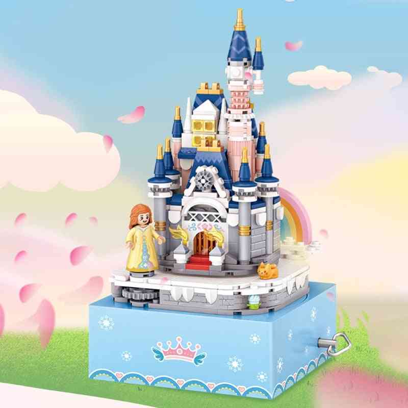 Mini-building Princess Castle Rotating Music Boxes
