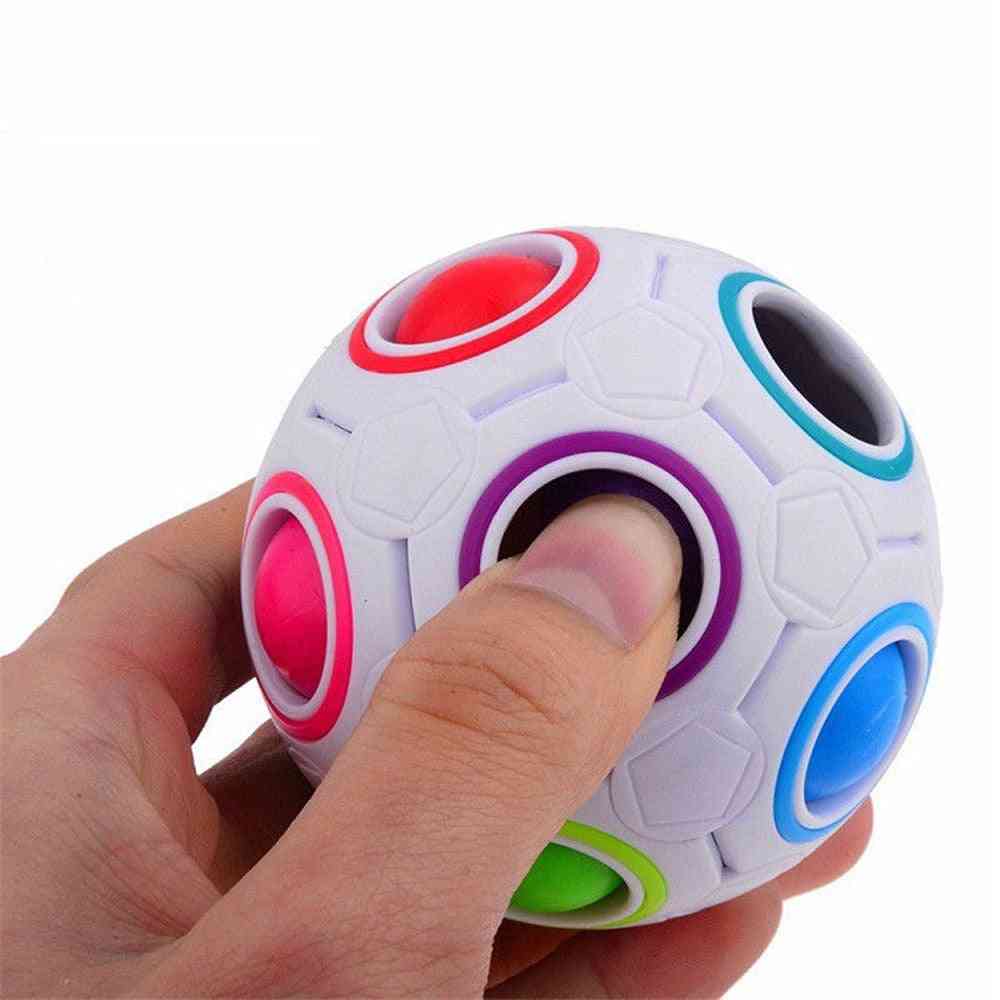 Creative Plastic Rainbow Football Puzzles Toy