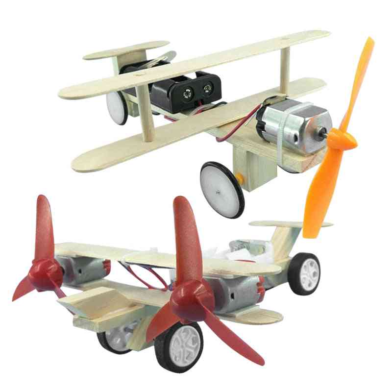 Wooden Diy Puzzles Airplane Helicopter For Science Creative Physics Toy