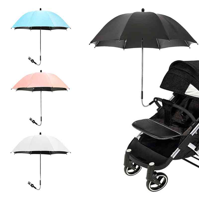 Universell paraply for barnevogn, sammenleggbar sol