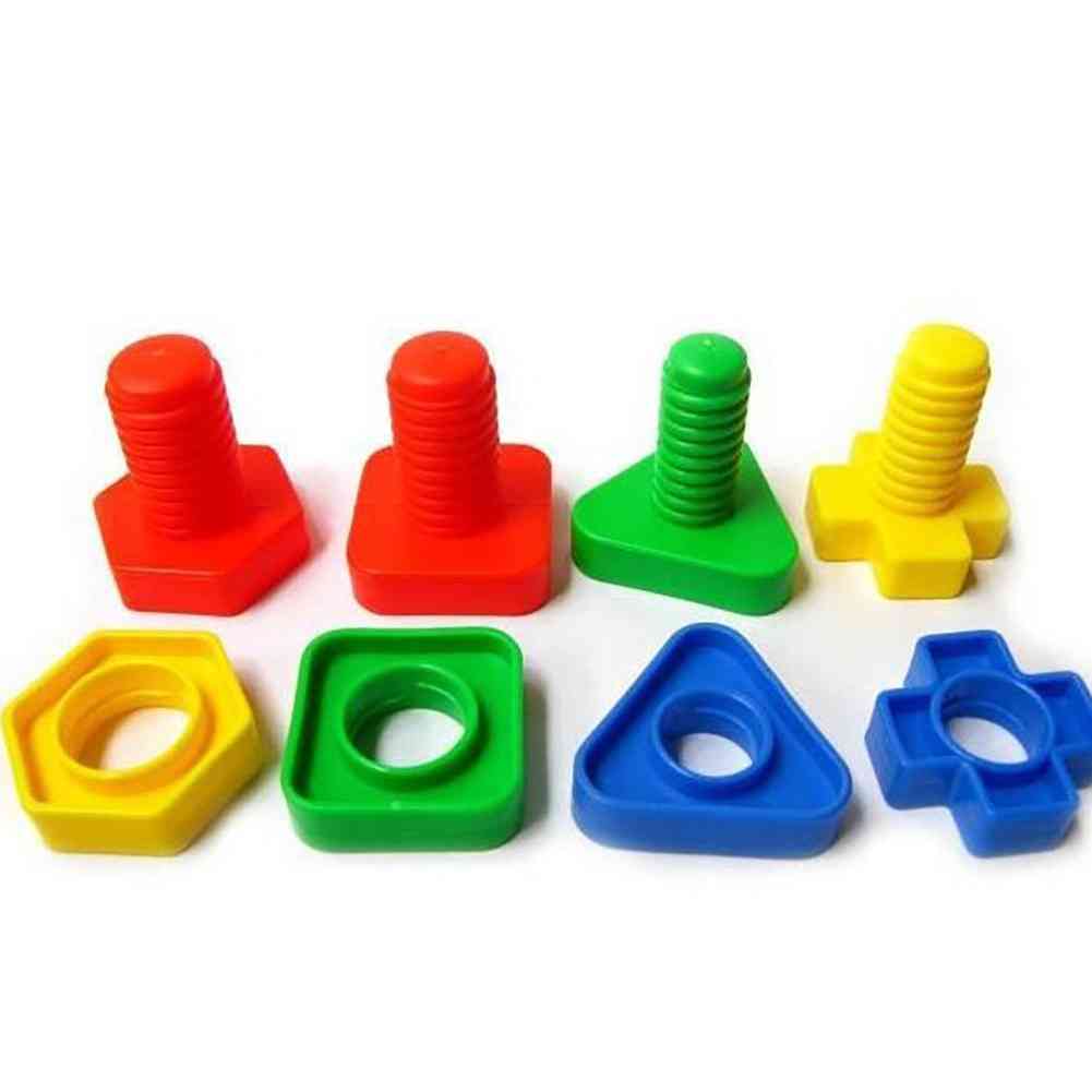 3d Colorful Screw Nuts Bolts Building Puzzle Game