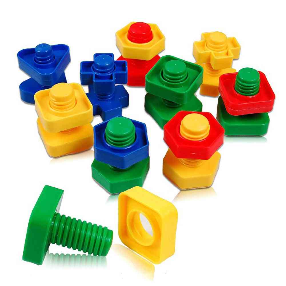 3d Colorful Screw Nuts Bolts Building Puzzle Game