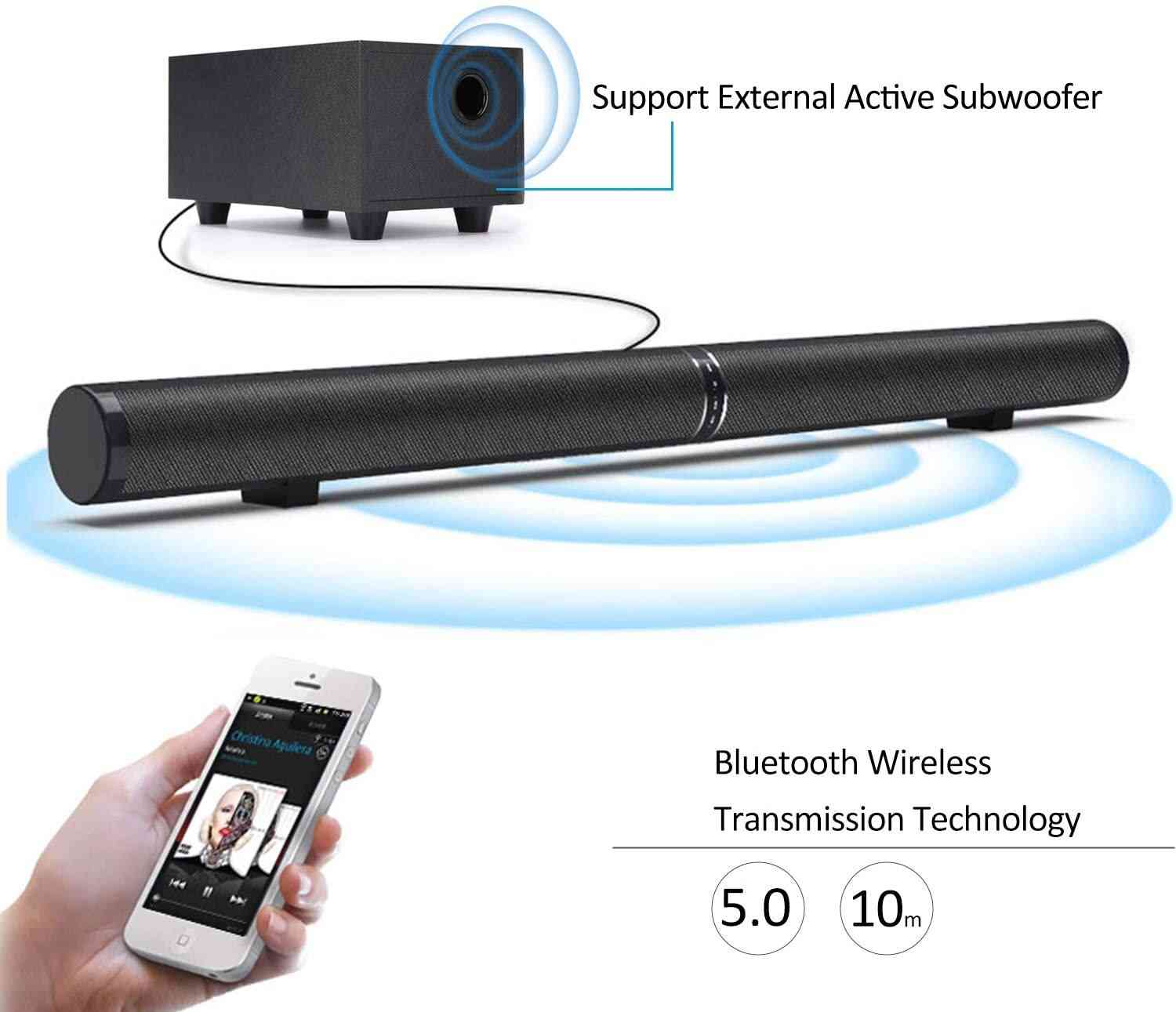 Home Tv Wireless Soundbar Detachable Bluetooth 5.0 Speaker