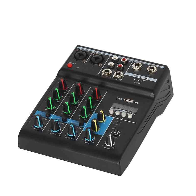 4 Channels Mini Usb Audio Mixer Amplifier