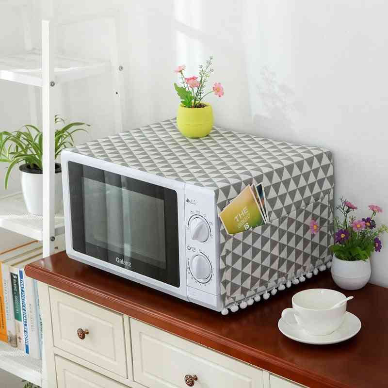 Microwave Oven Hood Oil Dust Cover With Storage Bag