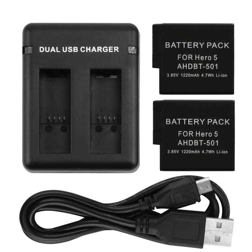 Dual/three Port Slot Ahdbt-501 Battery Charger For Gopro Hero