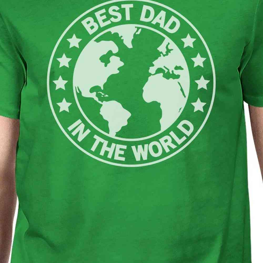 Verdens beste pappa grønn grafisk t-skjorte