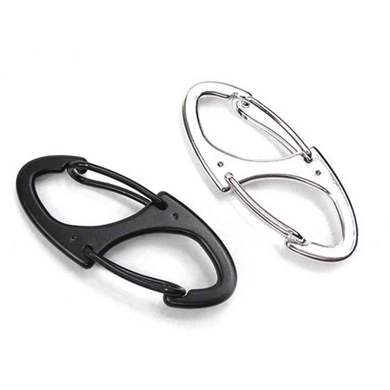 Carabiner Keychain Ring Quick Release Rock Climbing Carabiners Key Clip