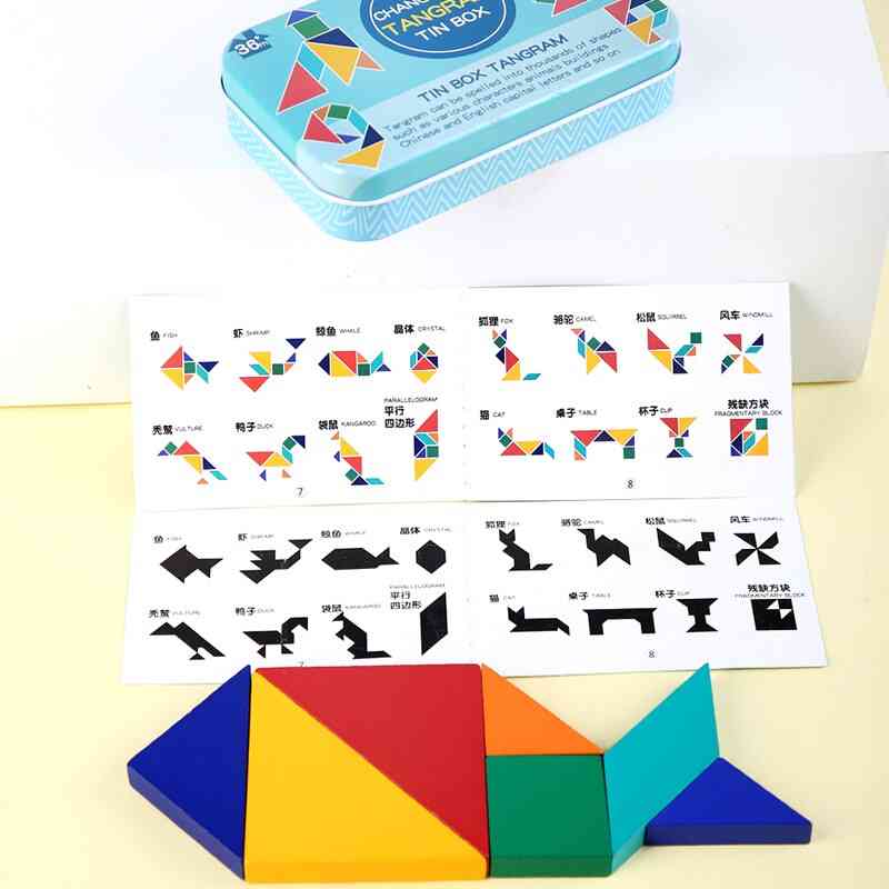 Good Quality Kids 3d Puzzle Jigsaw Tangram Thinking Training Game