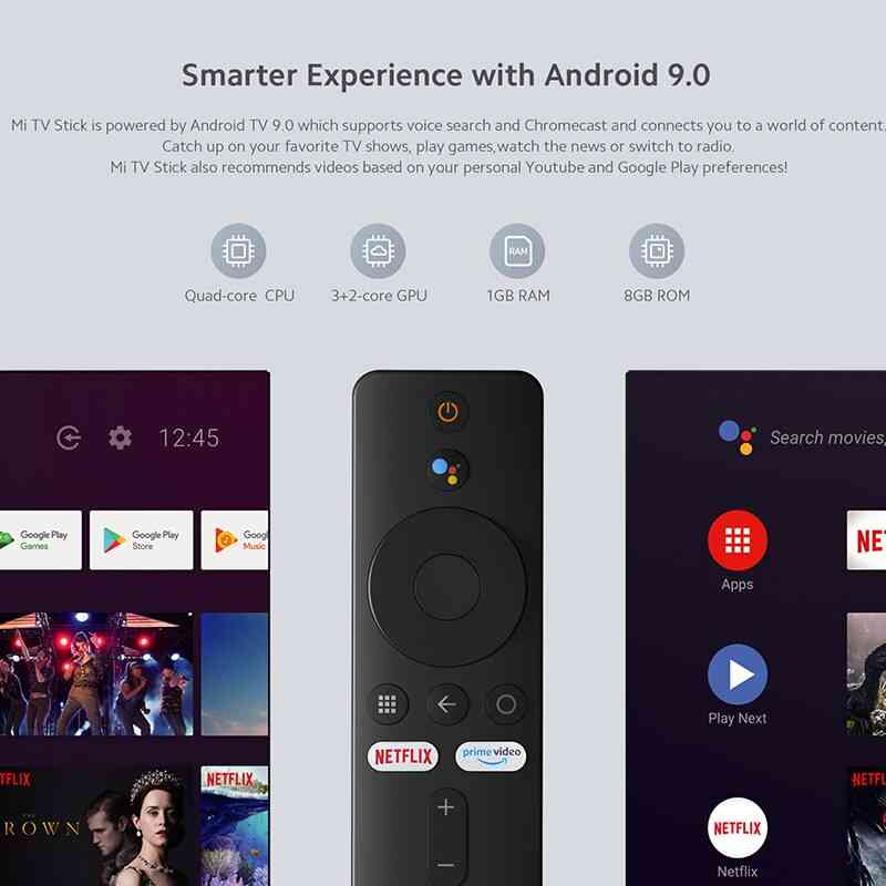 Xiaomi Mi Tv Stick Quad Core Hdr Rom Bluetooth/ Wifi Netflix Tv Dongle