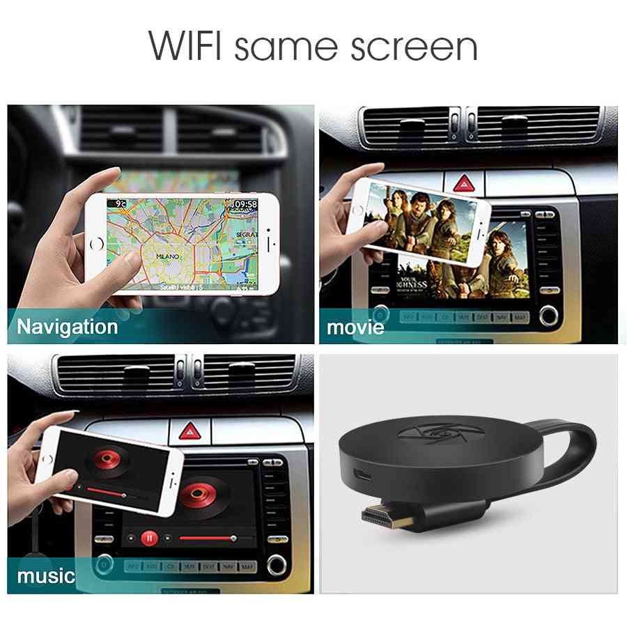 Hdmi Dongle Wifi Display Receiver  Hd Tv Stick For Airplay Streamer