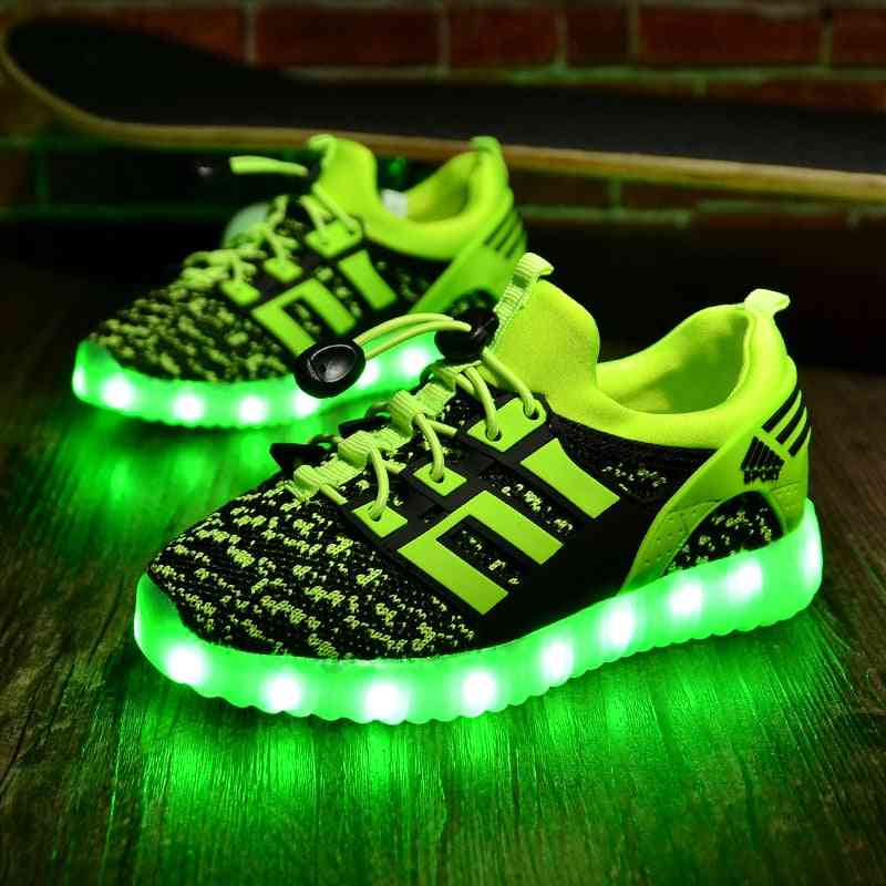 Usb Luminous Glowing Lights Up Shoes - /, Set-1