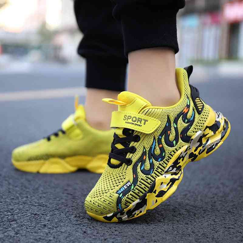 Autumn Breathable Mesh Sneakers, Running Kids Shoes