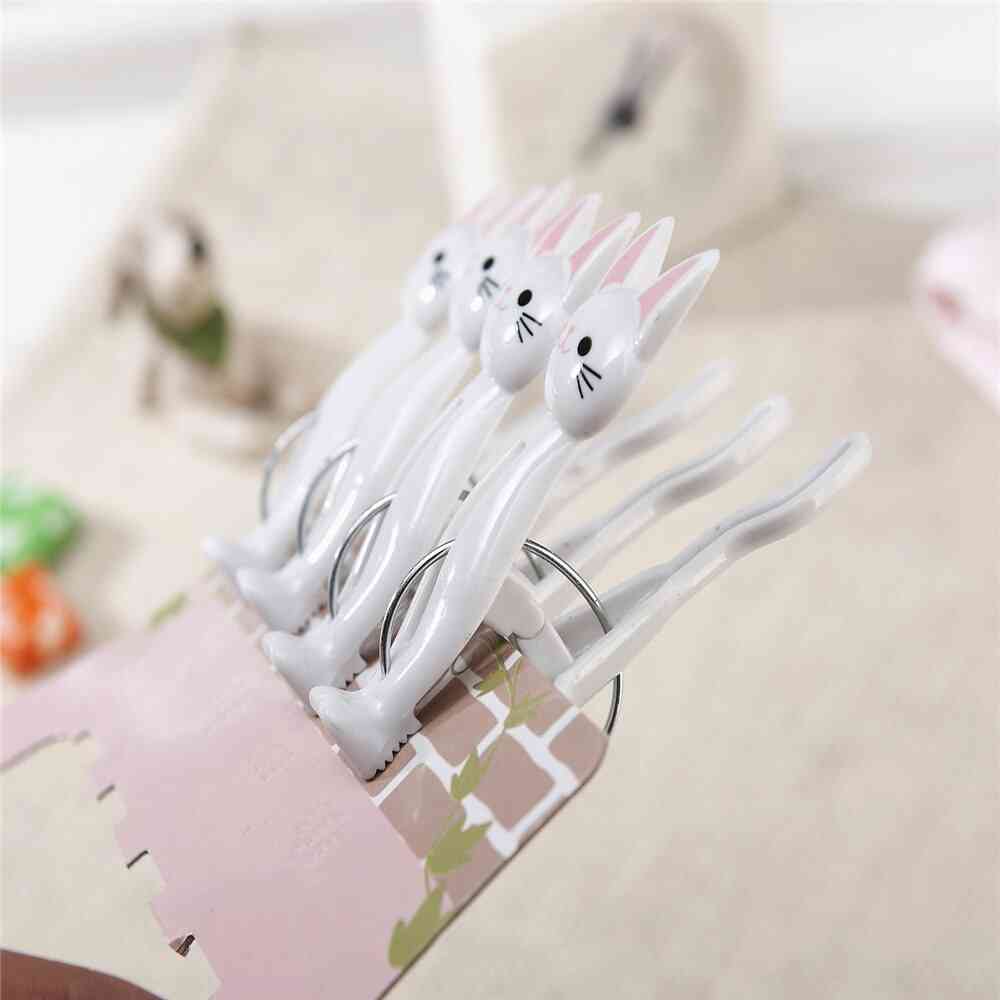 Cute Cat Plastic Clips, Laundry Hanging Clothes Pins