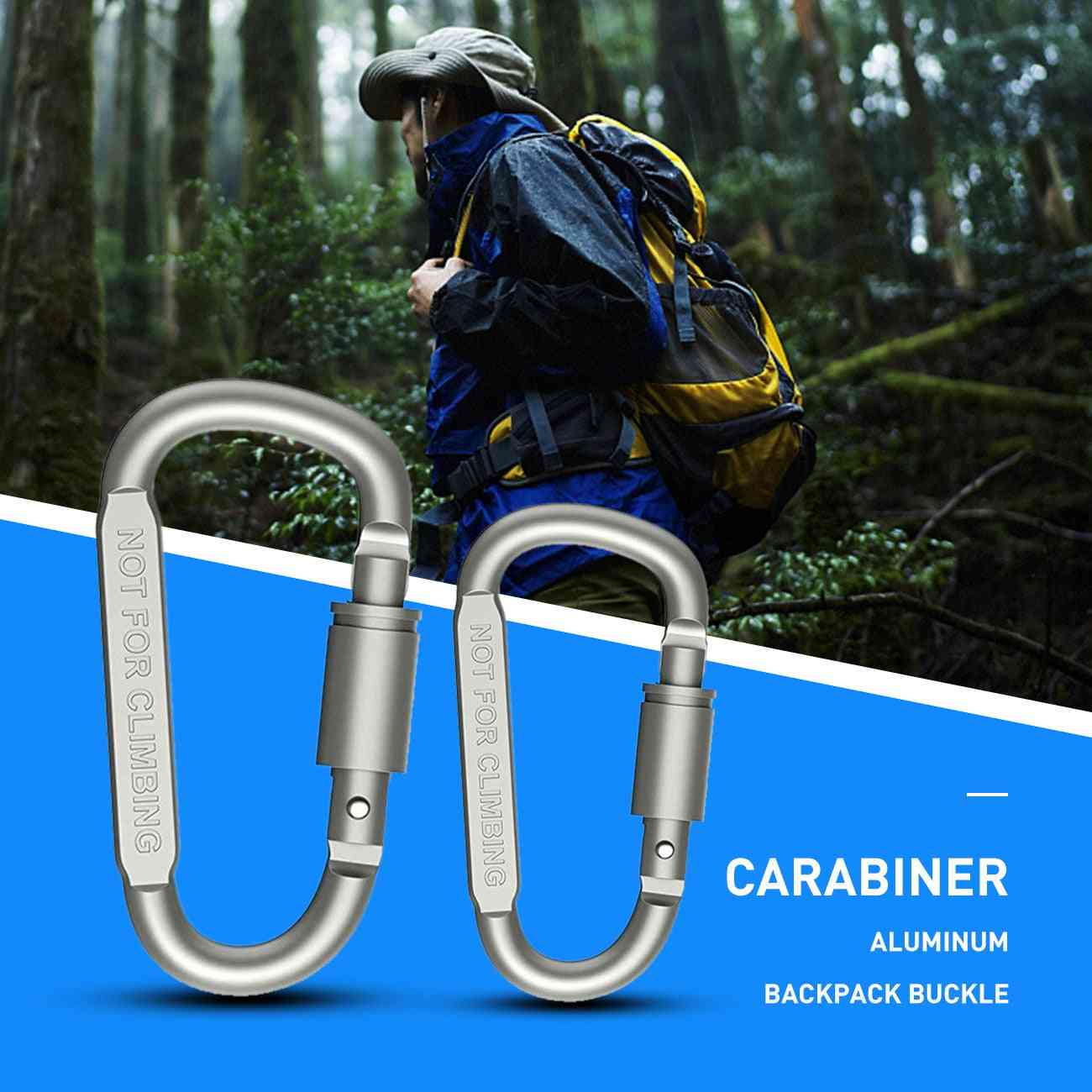 Hiking Carabiner Travel Kit Camping Equipment