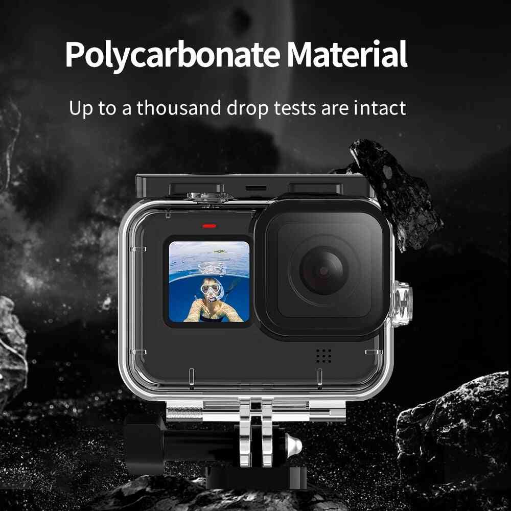 Waterproof Case Underwater Tempered Glass Lens Filter Diving Housing Cover