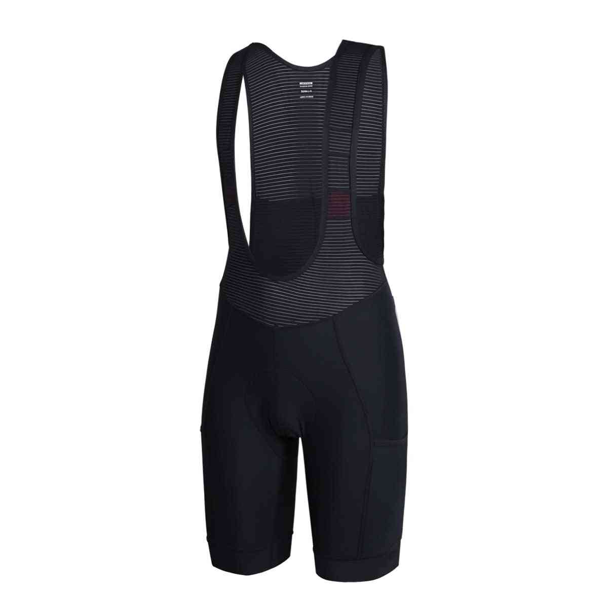 Long Travel Cycling Bib Shorts With Side Pocket For Adults - Men