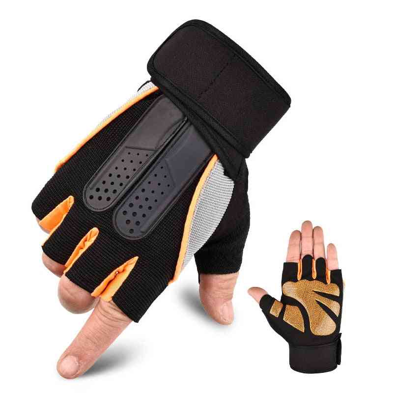 1 Pair Fitness Heavyweight Training Half Finger Gloves