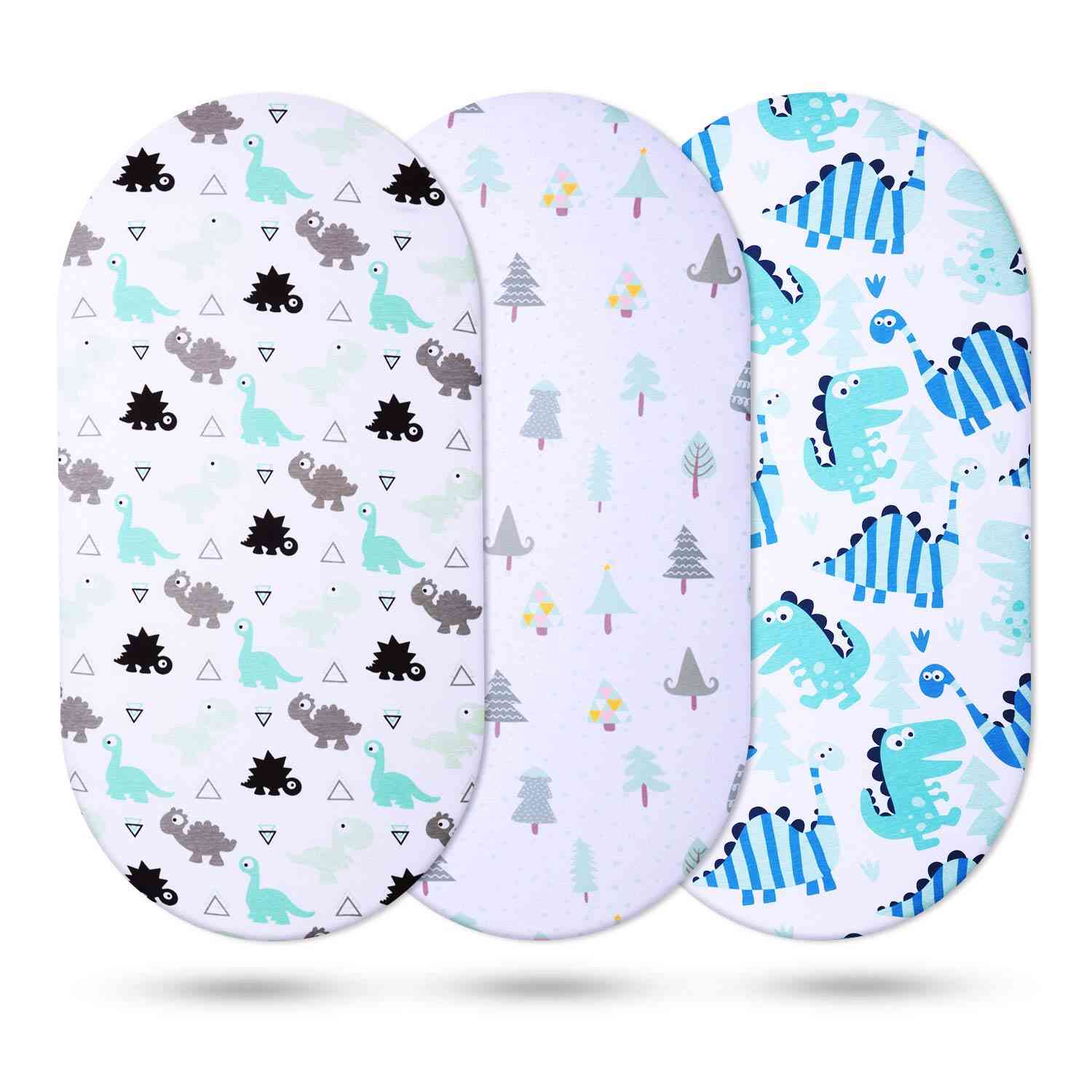 Baby Sheets, 100% Breathable Cotton Sheet, Bassinet Pads