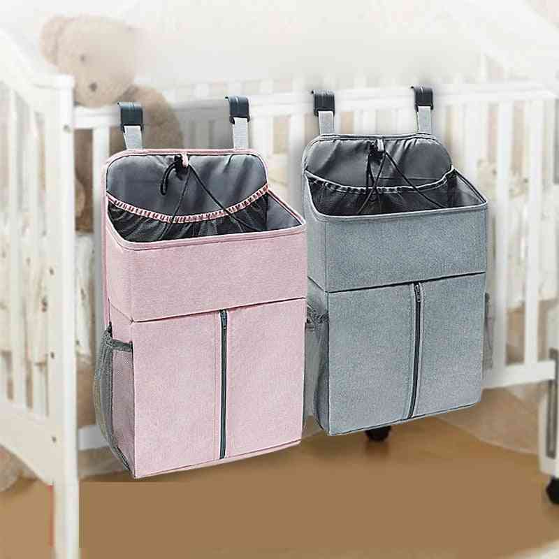 Baby säng organisator hängande väskor för nyfödda spjälsäng blöja förvaringsväskor