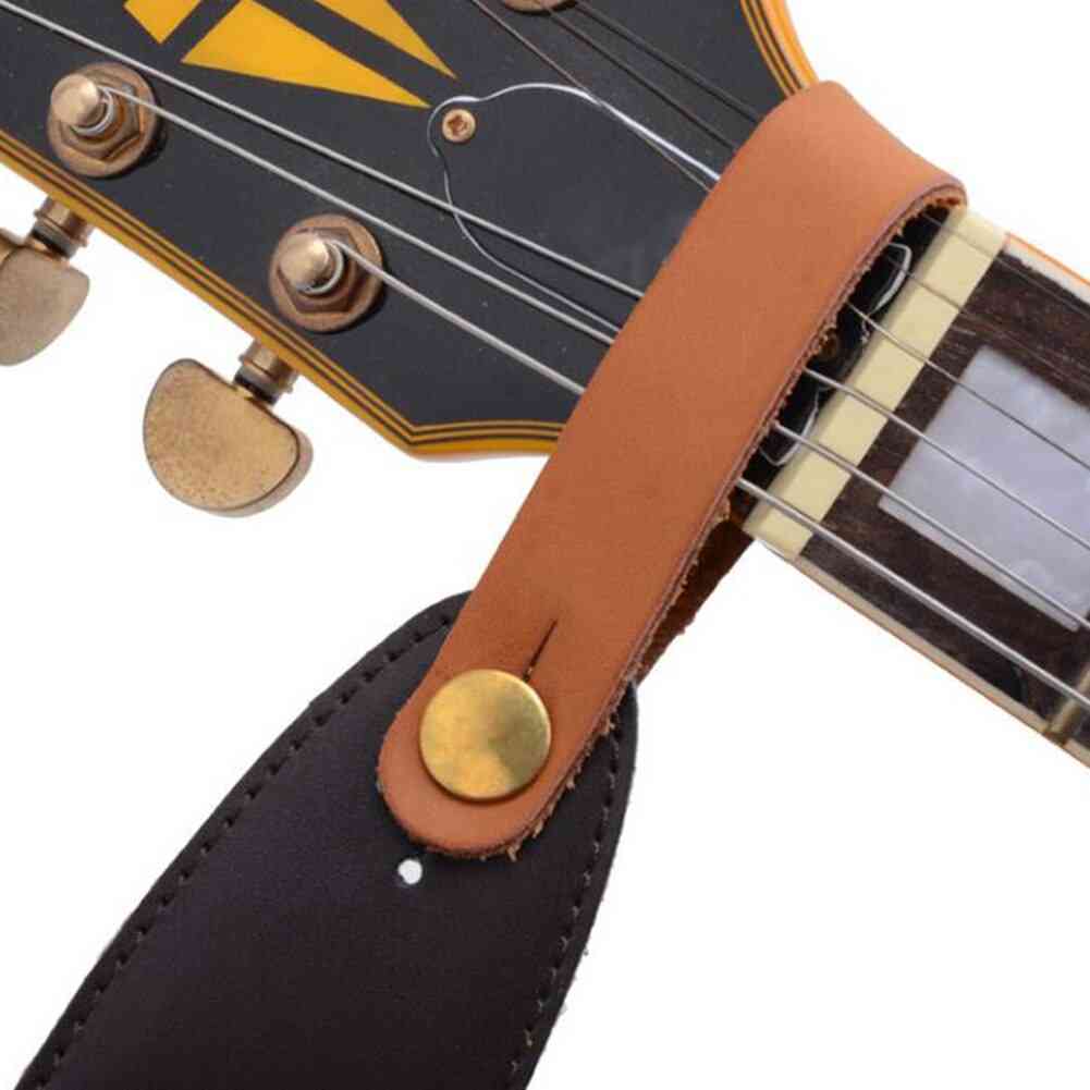 Guitar Neck Strap, Buckle Leather Head Belt