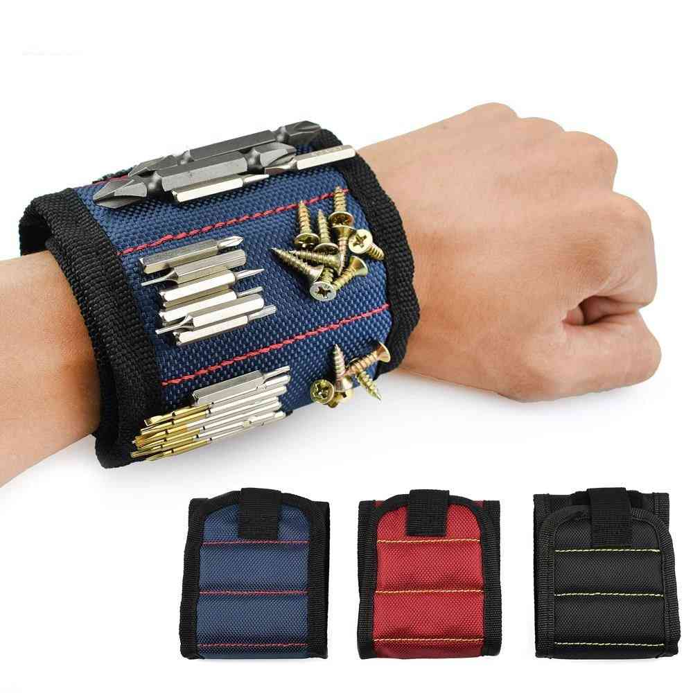 Polyester Magnetic Wristband Portable Tool Bag