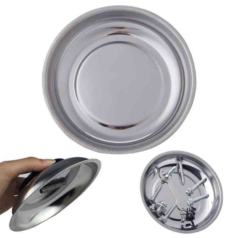 Stainless Steel Round Magnetic Parts Tray Bowl